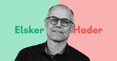 Header: elsker / hader