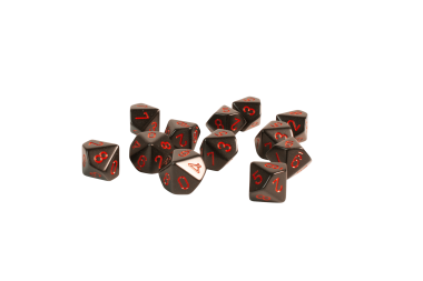 Terning, 10 sider med tal fra 0 til 9 (12 stk.)